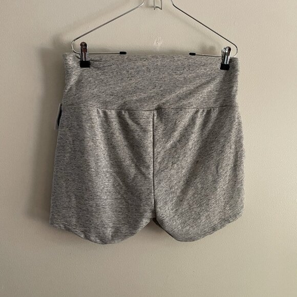 Old Navy Women M Heather Gray Maternity Rollover-Waist Vintage Sweat Shorts NWT - Picture 9 of 9